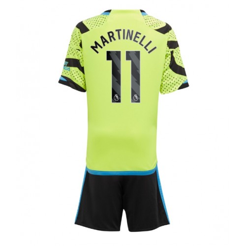 Fotbalové Dres Arsenal Gabriel Martinelli #11 Dětské Venkovní 2023-24 Krátký Rukáv (+ trenýrky)